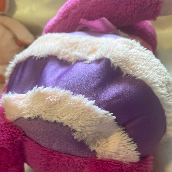 Vibrant Pink and Purple Plush Pig Toy - Picture 9 of 9